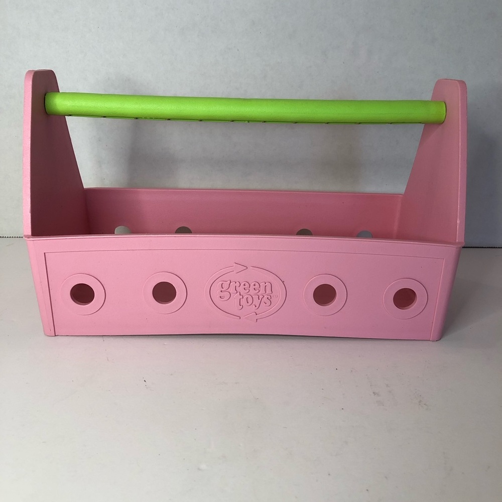 Green Toys Recycled Pink Toy Box Caddy No Accessories Tools Not Included